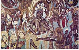 Dunhuang murals during the northern Wei Period in China. It is preserved in cave number 254 of Mogao caves