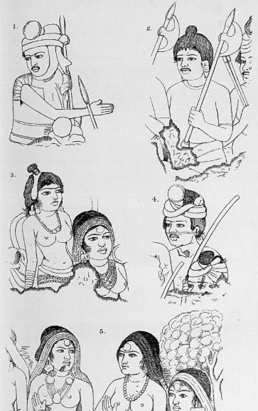 figures in Ajanta cave 10