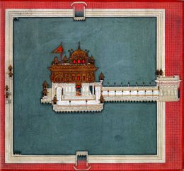 Golden Temple, Amritsar, Punjabi Miniature, c 1840