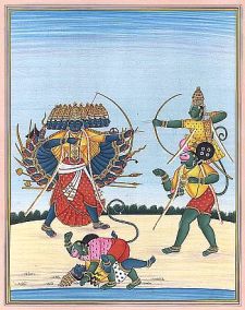 rama deating ravana