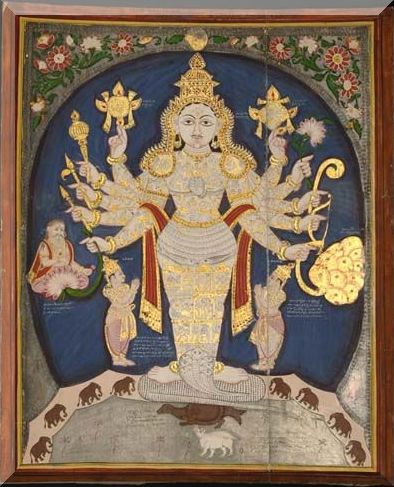 South Indian, late 19th c, Vishnu