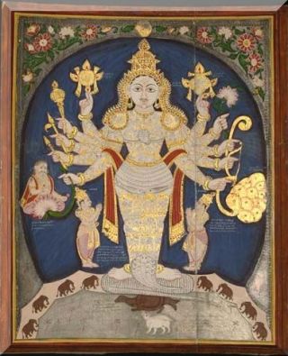 South Indian, late 19th c, Vishnu