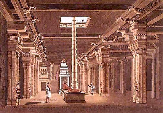 temple courtyard - Daniell, Thomas