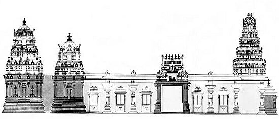 Temple Layout Drawing