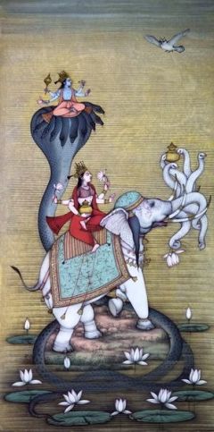 vishnu lakshmi on elephant 2