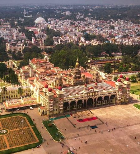 Mysore palace top view
