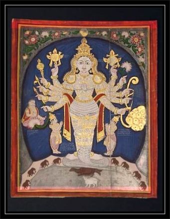 vishnu with ten arms