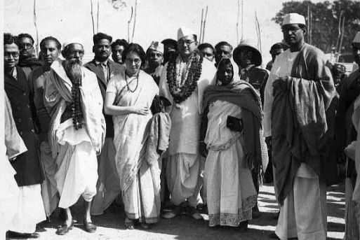 Bose With Mr. &amp; Mrs. M.N. Roy, 1938