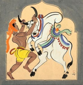 Bull Handler - Haripura Poster