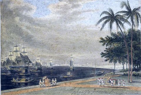 Calcutta view of culcutta from garden Reach 1810