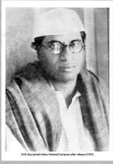 M N Roy joined Congress after release