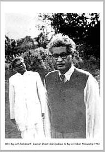 M.N. Roy with Tarkateerth Laxman Shastri Joshi (advisor to Roy on Indian Philosophy
