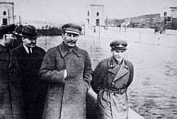 Stalin with Nikolai Yezhov