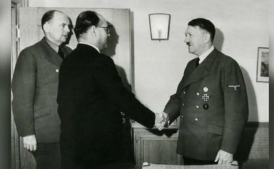 Subash Bose with Hitler