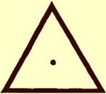 triangle with dot