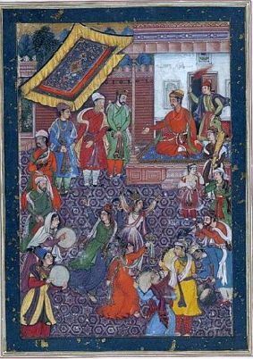Dancers at Akbar's court. (c.1565)