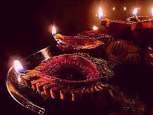 deepavali lamps